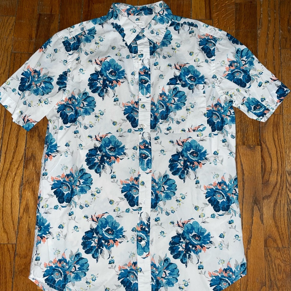 Floral button down